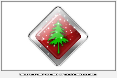 Design a High Resolution Christmas Glossy Icon - PS Tutorials Lorelei Web Design