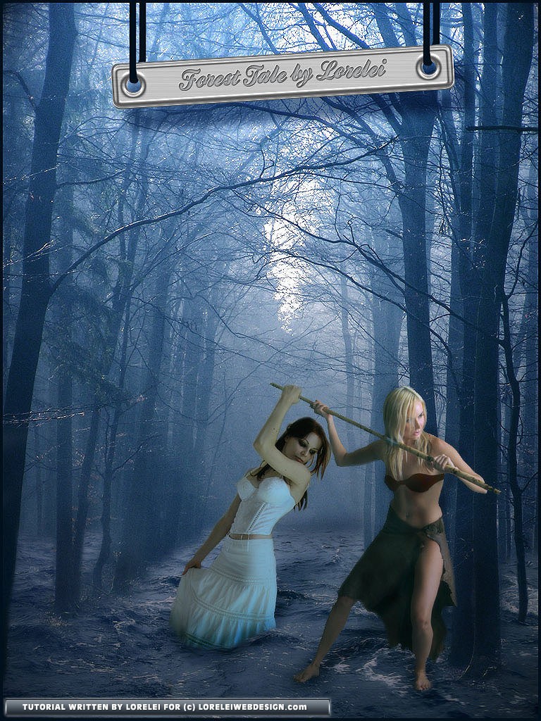 Design a Surreal Fantasy Art Forest Flood Tale - Photoshop Tutorials Lorelei Web Design