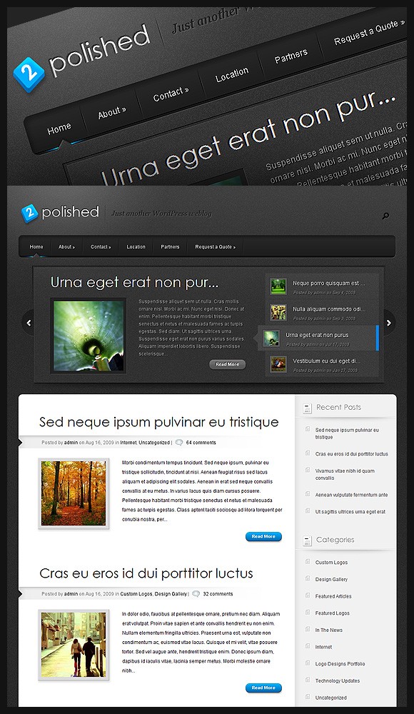 Polished Professional and Unique Wordpress Theme for Business Blogs - wordpress themes Lorelei Web Design