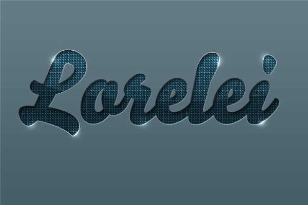 Designed Stylish Embossed Text with Metallic Glow - Blog Lorelei Web Design
