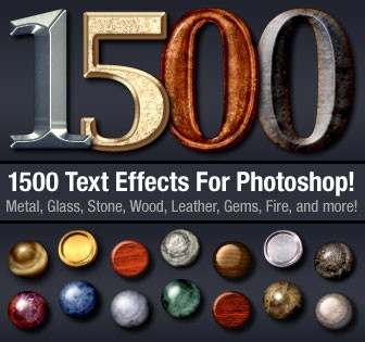 Download 1500 Photoshop Text Effects For Only $19 - Photoshop Resources Lorelei Web Design