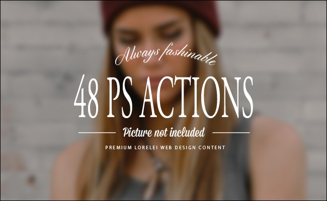 48 New Premium Photoshop Actions For Our Members - Photoshop Tutorials Lorelei Web Design