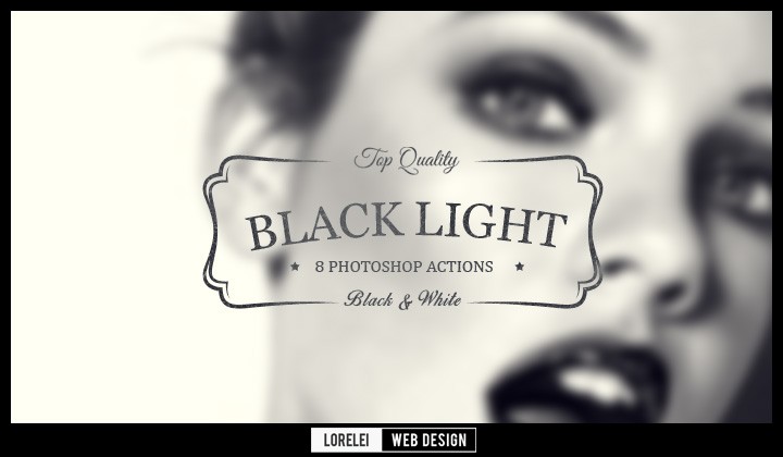 Download 8 "Black Light" Photoshop Actions That Will Change Your Perspective - Premium Downloads Lorelei Web Design