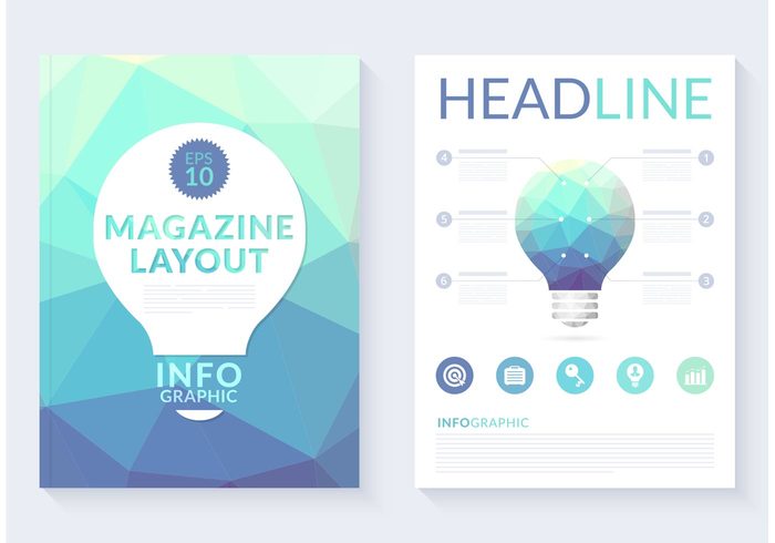 Supercharge Your Design Inventory With These Trendy Geometric Patterns - Blog Lorelei Web Design free-abstract-polygonal-magazine-layout-vector