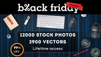 Super Black Friday - Get 12000 Stock Photos and 2900 Vectors for only $25 - Blog Lorelei Web Design