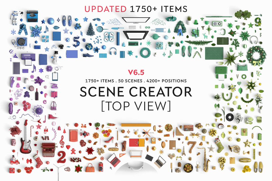 Finally A Mock Up Scene Creator With Top View Has Arrived - Premium Downloads Lorelei Web Design