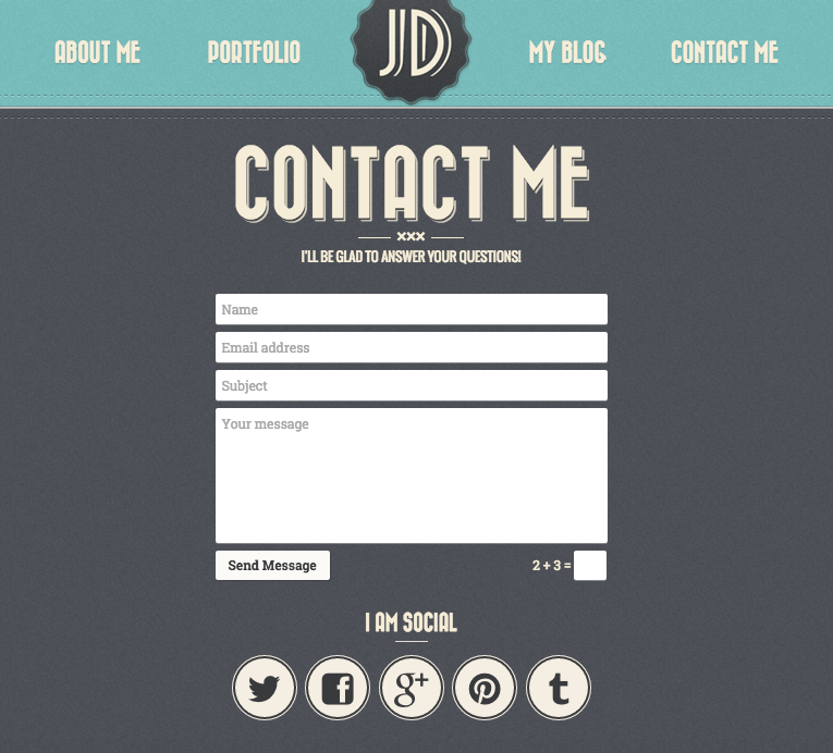 Sites contact. Contact us Page footer. Contact me example.