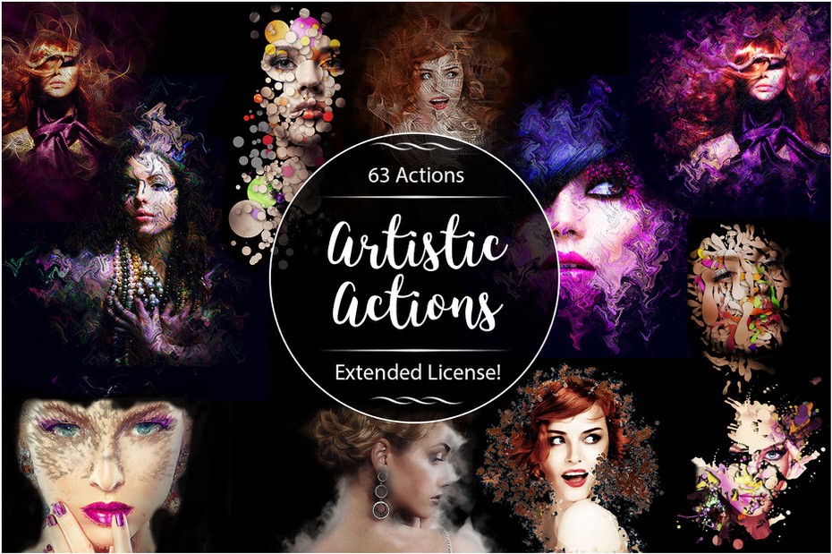 Download 63 Amazing Artistic Actions to Spice Up Your Photoshop Game - Premium Downloads Lorelei Web Design