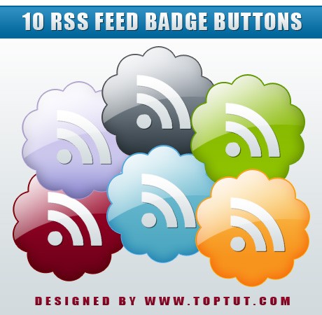 RSS feed icons - download free - Photoshop Resources Lorelei Web Design
