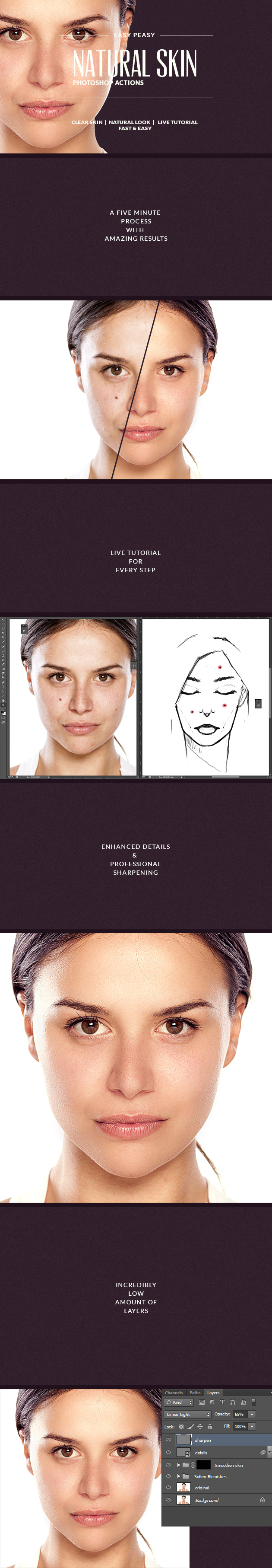 Get Flawless Skin with these Revolutionary Natural Skin PS Actions - Photoshop Resources Lorelei Web Design