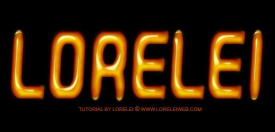 Oily and Shinny Text Effect in Photoshop - Photoshop Tutorials Lorelei Web Design