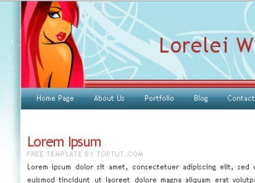Sexy Web 2.0 Template (tableless) - Blog Lorelei Web Design
