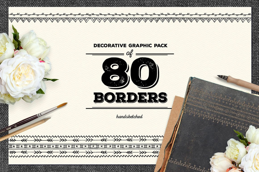 80 Easy Border Designs for School Projects - Photoshop Resources Lorelei Web Design
