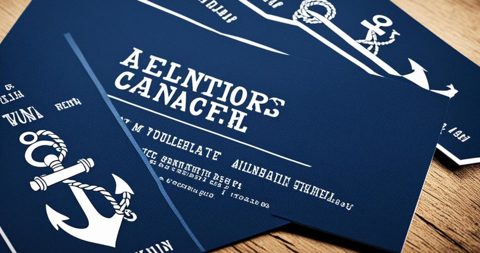 nautical business card