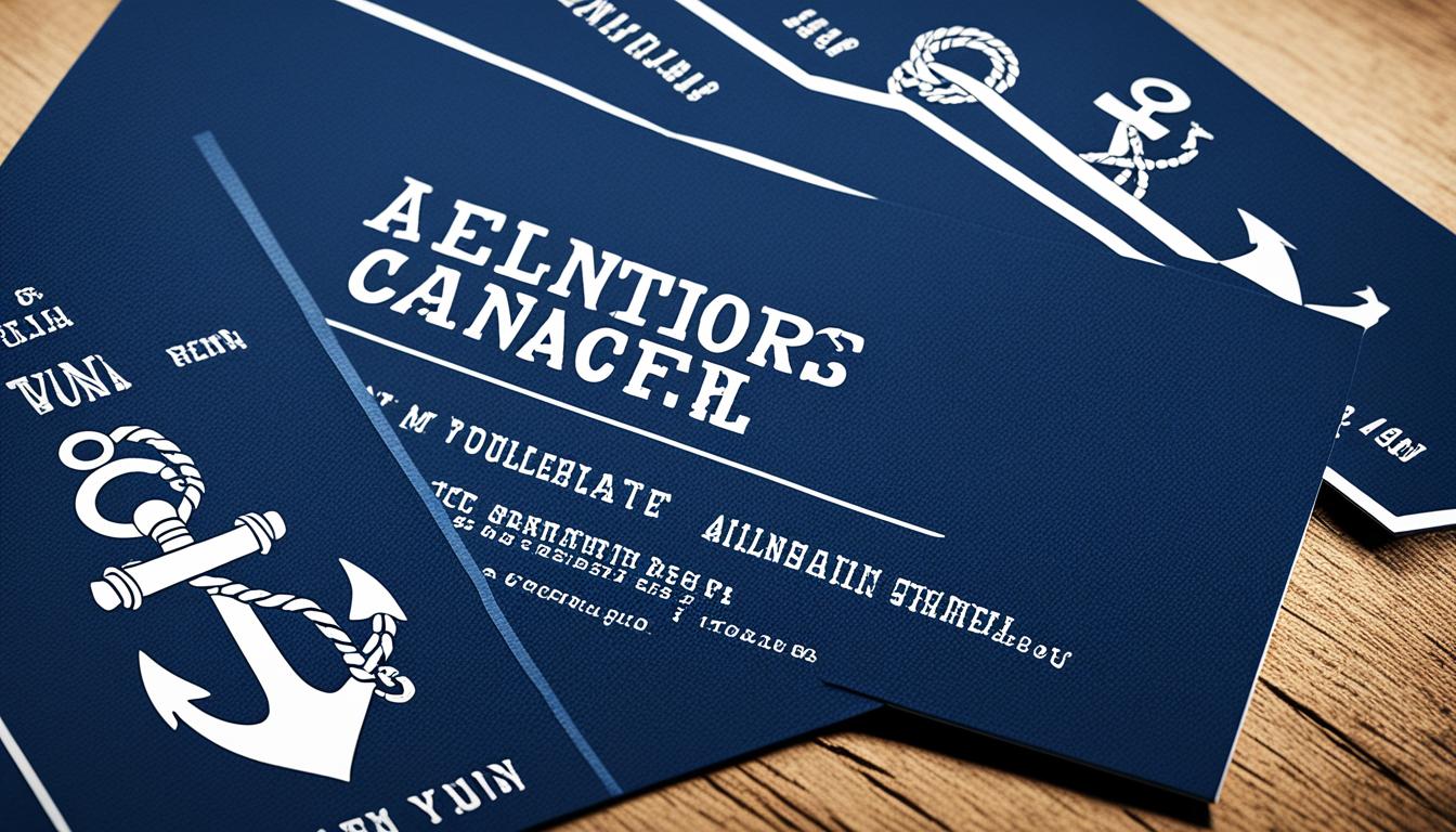 nautical business card