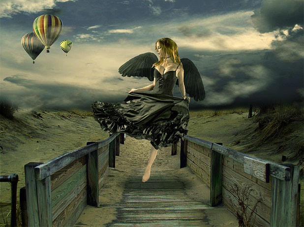 Fallen Angel's Dream Fly Design Surreal Composition Fallen Angel’s Dream Fly - PS Tutorials Lorelei Web Design