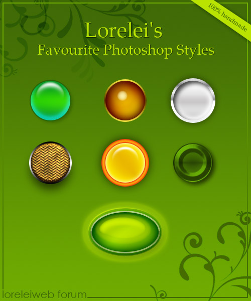 7 Free Photoshop Layer Styles (PSD) - Photoshop Resources Lorelei Web Design