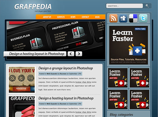 Photoshop Web Design Layout Tutorials Photoshop Web Design Layout Tutorials