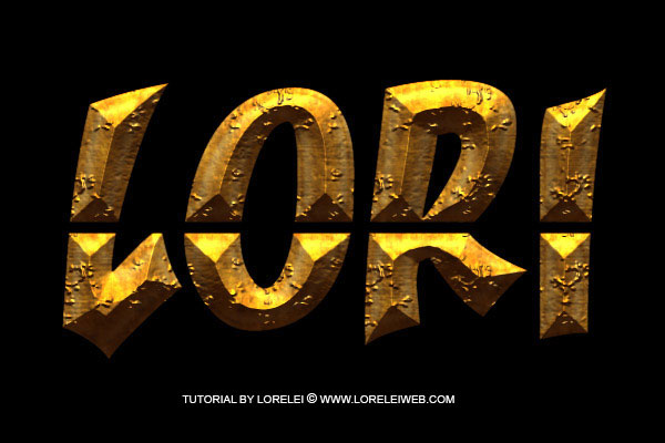 Photoshop Tutorial - Ancient Rough Gold Effect, Perfect for Game Logos and Text - Photoshop Tutorials Lorelei Web Design