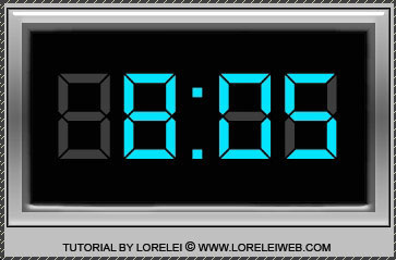 Design Animated Digital Clock With Live LCD interface - Photoshop Tutorials Lorelei Web Design