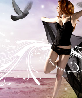 Design Unforgettable Fantasy Art Scene Silentio - PS Tutorials Lorelei Web Design silentio photoshop tutorial fantasy art result