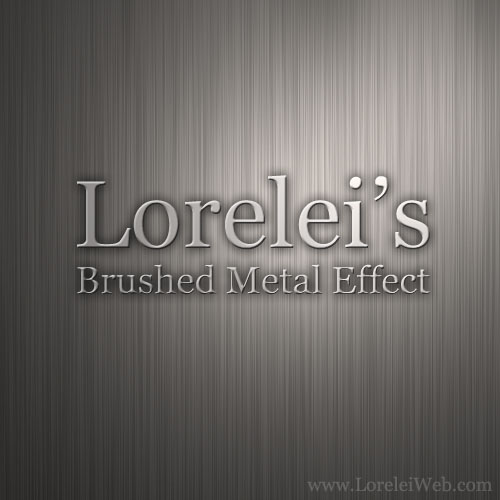 Design a Quick Brushed Metal Interface - Photoshop Resources Lorelei Web Design
