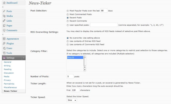 75 Best Wordpress Plugins That Make Bloggers Lives Easier - Blog Lorelei Web Design new-ticker-wordpress-jquery-plugin