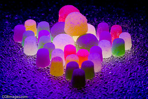 Best of: Glow - Photography and Design Inspiration - Blog Lorelei Web Design Candy Glow (with Blacklight) by CCBImages.